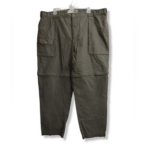 Cabela's Men's Outdoor Zip-off Pants / Shorts Olive Green size 44w 30l 44x30